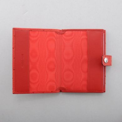 Обкладинка комбінована для паспорта і прав Neri Karra з натуральної шкіри 0031.1-27.05 червона