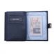 Обкладинка комбінована для паспорта та прав Neri Karra з натуральної шкіри 0031.01.07 темно синя:5