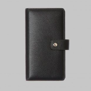 Классическая визитница Karra из натуральной кожи k10030s.505.01 чёрная