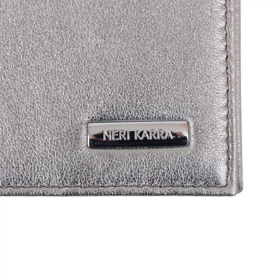 Обкладинка для паспорта Neri Karra з натуральної шкіри 0040.25.144 сріблястий