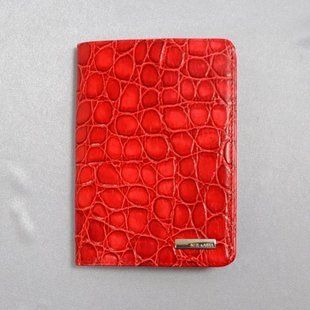Обкладинка для паспорта Neri Karra з натуральної шкіри 0040.red-5