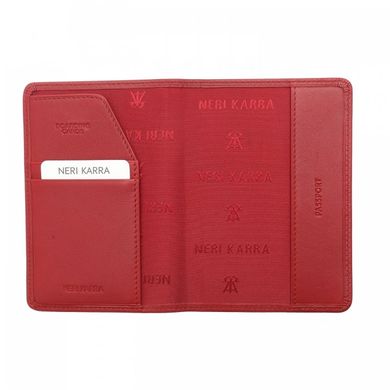 Обложка для паспорта Neri Karra из натуральной кожи 0110.3-01.05 красный