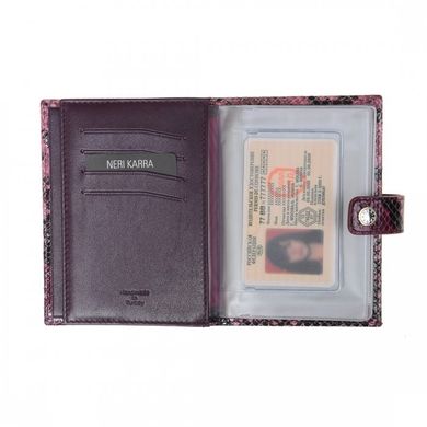 Обкладинка комбінована для паспорта та прав Neri Karra з натуральної шкіри 0031.2-48.41