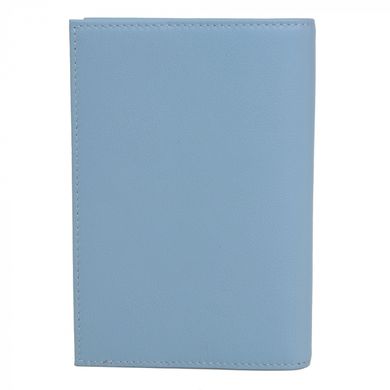 Обкладинка для паспорта Neri Karra з натуральної шкіри 0110.3-01.40 блакитний