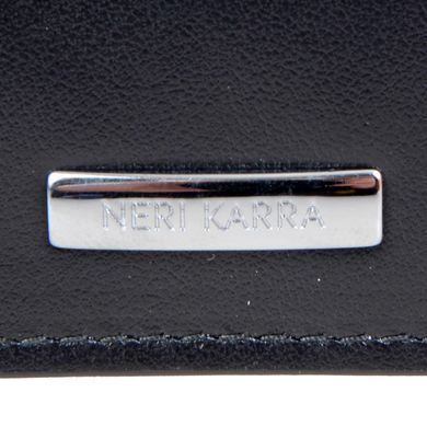 Женский кошелёк Neri Karra из натуральной кожи 0504.3-01.01/301.05 чёрный/красный