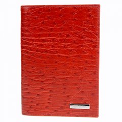 Обкладинка для паспорта з натуральної шкіри Neri Karra 0040.1-17.51 червоний