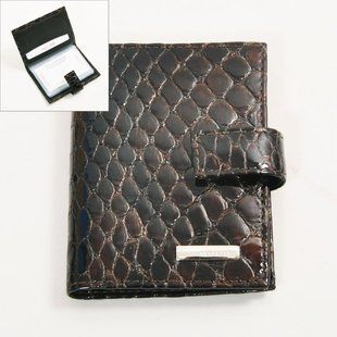 Вертикальна класична візитниця з натуральної шкіри Neri Karra 0041.2-54.49