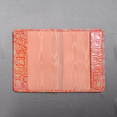 Обкладинка для паспорта Neri Karra з натуральної шкіри 0040.pink-2