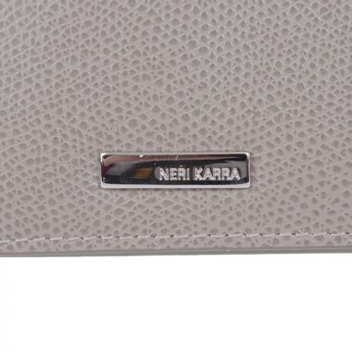 Гаманець жіночий Neri Karra з натуральної шкіри 0504.48.60 сіро-бежевий