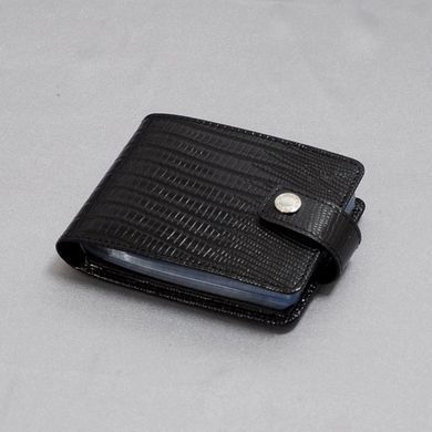 Классическая визитница Karra из натуральной кожи k10043.532.01 чёрная