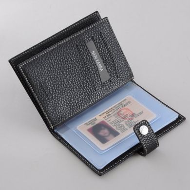 Обкладинка комбінована для паспорта та прав Neri Karra з натуральної шкірив 0031b.04.63